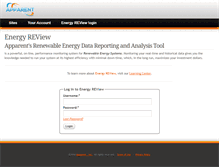 Tablet Screenshot of energyreview.apparent.com